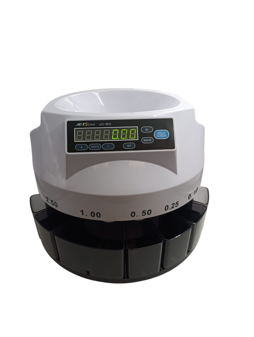 Jetcoin JC-80 Madeni Para Sayma Makinesi