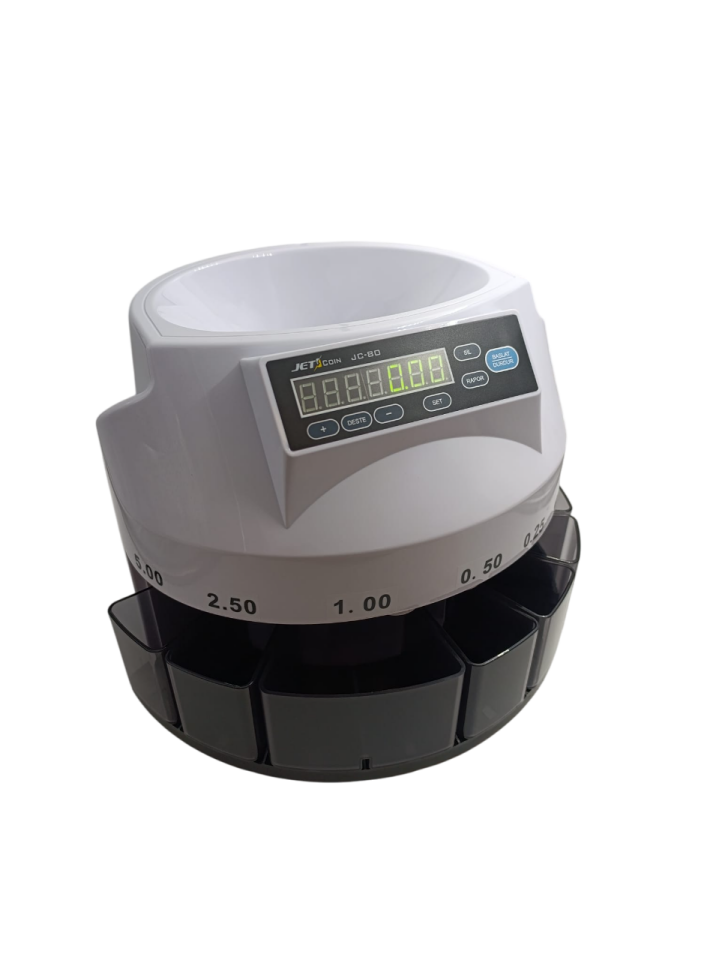 Jetcoin JC-80 Madeni Para Sayma Makinesi