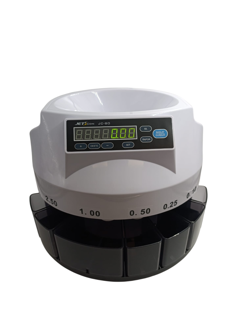 Jetcoin JC-80 Madeni Para Sayma Makinesi