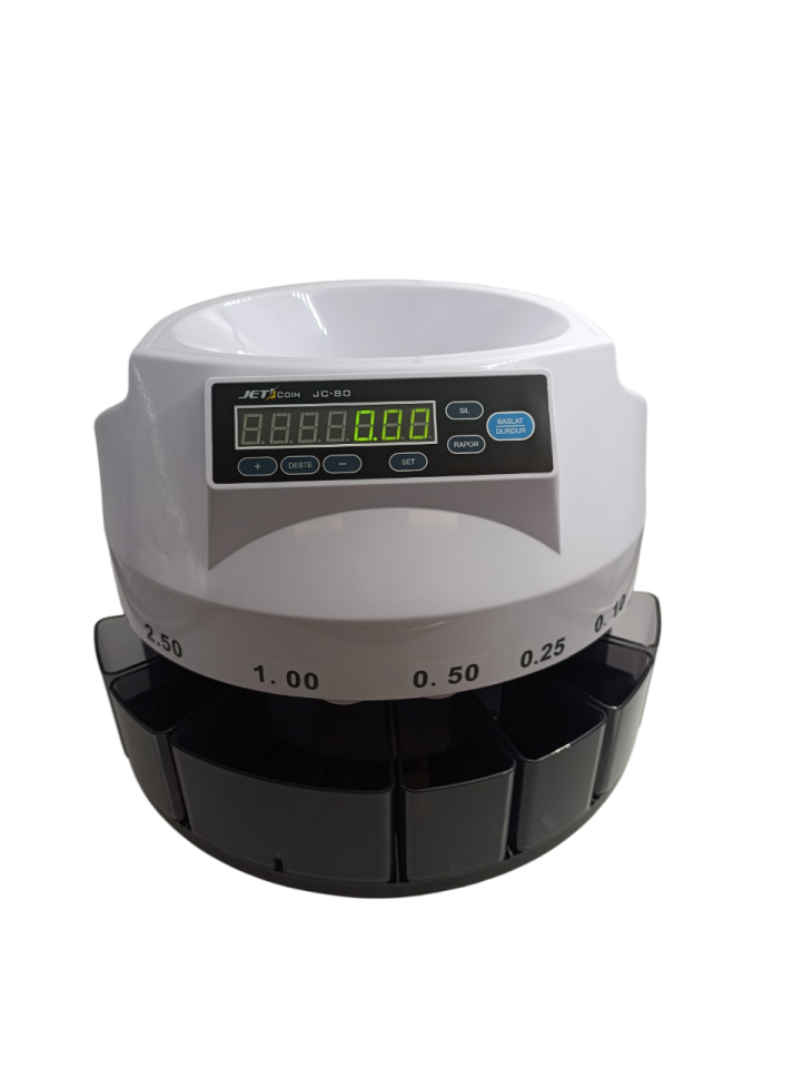 Jetcoin JC-80 Madeni Para Sayma Makinesi