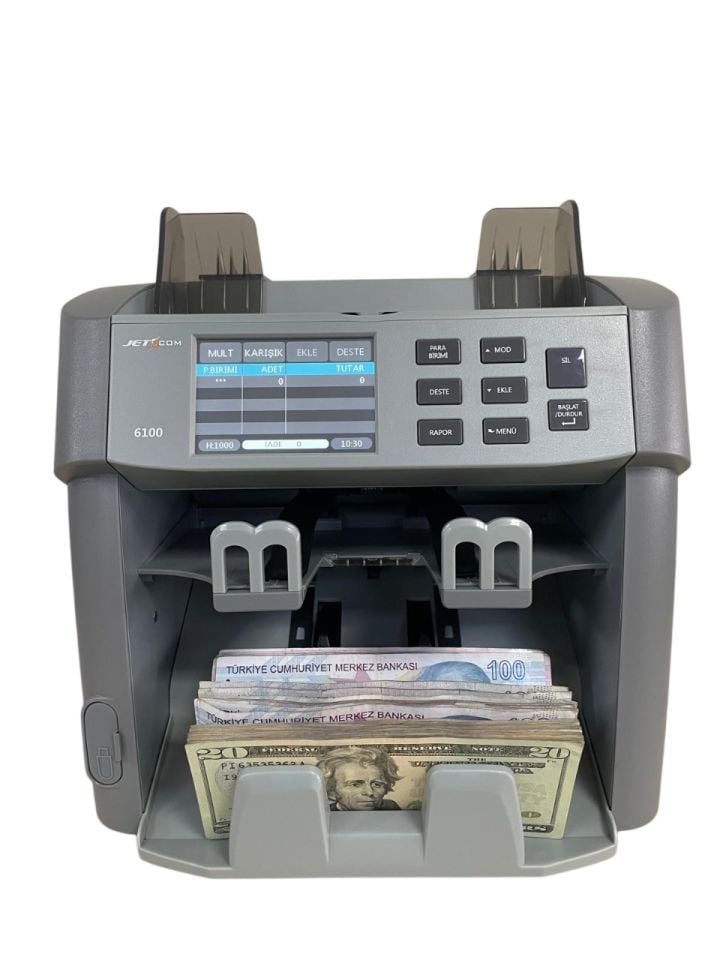Jetcom 6100 Çift Katlı Para Sayma Makinesi