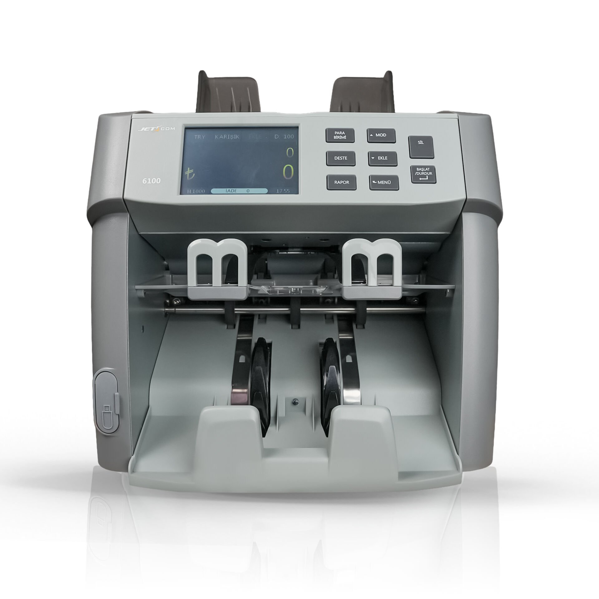 Jetcom 6100 Çift Katlı Para Sayma Makinesi