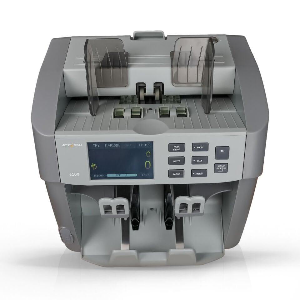 Jetcom 6100 Çift Katlı Para Sayma Makinesi