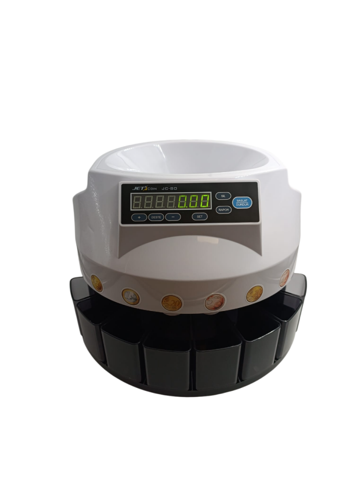 Jetcoin JC-80 Madeni Para Sayma Makinesi (Euro)