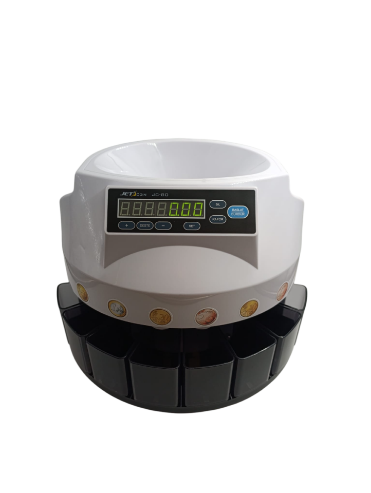 Jetcoin JC-80 Madeni Para Sayma Makinesi (Euro)